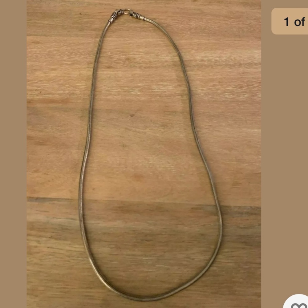 Sterling Silver Necklace 23”